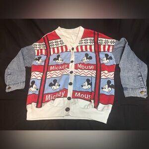 Vintage Mickey Mouse Cardigan Sweater